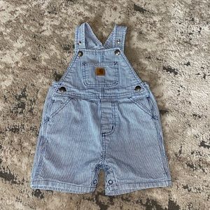 3 FOR $15 - Carhartt Striped Shortall Overalls